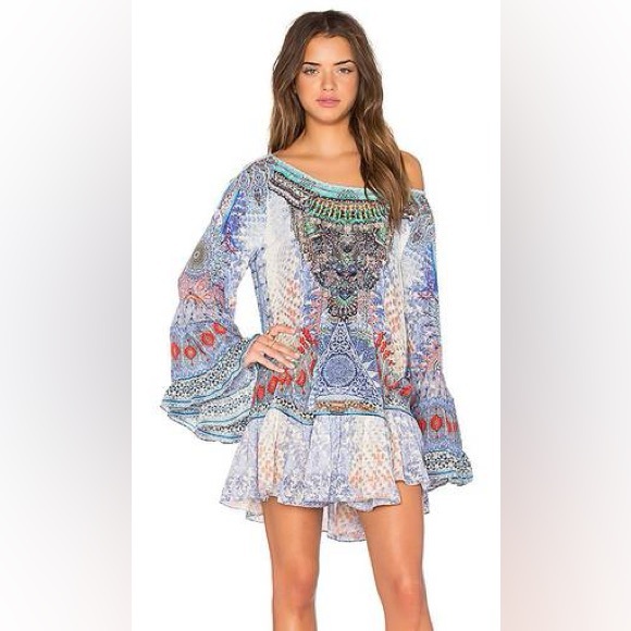 ❤️Camilla Silk Printed Dress❤️ - Picture 1 of 2